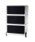 Rollcontainer EasyBox EBGHX3.01 Kunststoff schwarz/weiß, 3 normale Schubladen