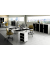Rollcontainer EasyBox EBGHX3.01 Kunststoff schwarz/weiß, 3 normale Schubladen