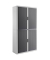 Aktenschrank easy Office E2C0009900090, Kunststoff/Stahl abschließbar, 4 OH, 110 x 204 x 41,5 cm, keine Fachböden, anthrazit/w