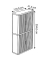 Aktenschrank easy Office 3076ST, Kunststoff/Stahl abschließbar, 4 OH, 110 x 204 x 41,5 cm, keine Fachböden, bunt/weiß (Buntst