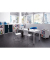 Aktenschrank easy Office 8629ST, Kunststoff/Stahl abschließbar, 2 OH, 110 x 104 x 41,5 cm, keine Fachböden, bunt/weiß (Ordner
