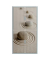 Aktenschrank easy Office 8178ST, Kunststoff/Stahl abschließbar, 4 OH, 110 x 204 x 41,5 cm, keine Fachböden, grau (Steine)