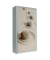 Aktenschrank easy Office 8178ST, Kunststoff/Stahl abschließbar, 4 OH, 110 x 204 x 41,5 cm, keine Fachböden, grau (Steine)