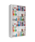 Aktenschrank easy Office 8689ST, Kunststoff/Stahl abschließbar, 6 OH, 110 x 204 x 41,5 cm, keine Fachböden, bunt/weiß (Ordner