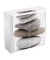 Aktenschrank easy Office 8179ST, Kunststoff/Stahl abschließbar, 2 OH, 110 x 104 x 41,5 cm, keine Fachböden, grau (Steine)