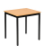 Schreibtisch, 74cm (H), 70x60cm (BxT), rechteckig, buche / schwarz