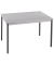Schreibtisch, 74cm (H), 120x60cm (BxT), rechteckig, grau / dunkelgrau