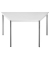 Schreibtisch, 74cm (H), 70/140x70cm (BxT), Trapezform, grau / dunkelgrau