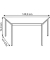 Schreibtisch, 74cm (H), 70/140x70cm (BxT), Trapezform, grau / dunkelgrau