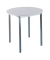 Schreibtisch, 74cm (H), 80x80cm (BxT), rund, grau / dunkelgrau
