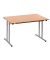 Klapptisch ohne TPMU128HA, 74cm (H), 120x80cm (BxT), rechteckig, buche / silber