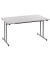 Klapptisch ohne TPMU128GA, 74cm (H), 120x80cm (BxT), rechteckig, grau / silber