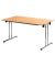 Klapptisch ohne TPCH167H, 74cm (H), 160x70cm (BxT), rechteckig, buche / chrom