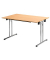Klapptisch ohne TPCH147H, 74cm (H), 140x70cm (BxT), rechteckig, buche / chrom