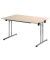 Klapptisch ohne TPCH147E, 74cm (H), 140x70cm (BxT), rechteckig, ahorn / chrom