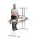 Klapptisch ohne TPCH147E, 74cm (H), 140x70cm (BxT), rechteckig, ahorn / chrom