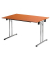 Klapptisch ohne TPCH147M, 74cm (H), 140x70cm (BxT), rechteckig, kirsche / chrom