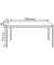 Schreibtisch T168RGBL grau rechteckig 160x80 cm (BxT)