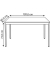 Schreibtisch, 74cm (H), 120x80cm (BxT), rechteckig, grau / blau