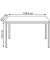 Schreibtisch, 74cm (H), 120x60cm (BxT), rechteckig, grau / blau