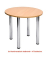 Tischplatte 25-PLAT-80DRPH buche halbrund 80x40 cm (BxT)