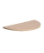 Tischplatte 25-PLAT-80DRPE ahorn halbrund 80x40 cm (BxT)