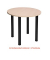 Tischplatte 25-PLAT-80DRPE ahorn halbrund 80x40 cm (BxT)