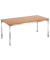 Schreibtisch, 74cm (H), 160x80cm (BxT), rechteckig, buche / chrom