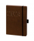 Buchkalender 02-0148, V-Book, braun, 1 Woche /  2 Seiten, 14x21cm (A5), 2026