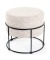 Hocker 22553, beigebraun, bis 85kg