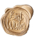 Siegel-Set 31019, 3 Wachs rot + silber + gold, 2 Motive, 1 Griff