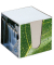 Zettelbox 9914, 90x90mm, inkl. 650 Notizzettel, 4-farbig sortiert, REC Papier, 100% Recycling Papier