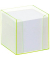 Zettelbox 9907/4, LUXBOX, 9,5x9,5x9,5cm, transparent, Kunststoff, inkl.: 800 Notizzettel