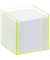 Zettelbox 9907/4, LUXBOX, 95x95mm, inkl. 800 Notizzettel, transparent, Kunststoff