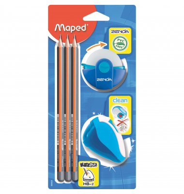 Schreibgeräteset BLACK'PEPS, 899926FC, schwarz, HB