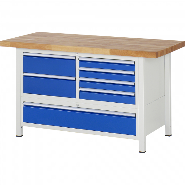 4040376245526 - RAU Werkbank 1500x700x840-1040mm 7xSchublade-TA lgrebl 4040376245526 RAU GmbH