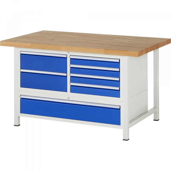 4040376246271 - RAU Werkbank 1500x900x840-1040mm 7xSchublade-TA lgrebl 4040376246271 RAU GmbH