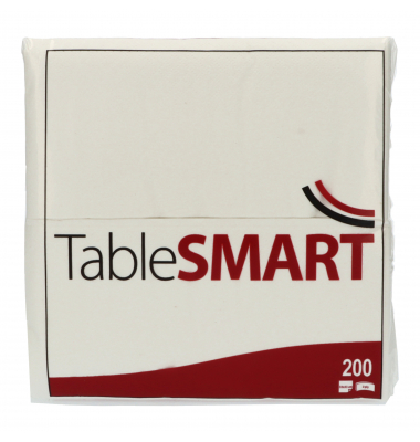TableSMART Serviette 483054 33x33cm 2lg 18Falz ws 200St