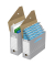 Archivbox Tric 100333274, grau/weiß, Karton