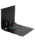 Ordner STRONG-LINE 100400540, A4 80mm breit PP vollfarbig schwarz