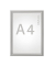 Plakat-Klapprahmen MAULstandard, 6604408, silber, A4, 25mm Profil, Aluminiumrahmen