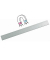 Wandmetallleiste MAULsolid 6206695 silber 5x50cm Edelstahl selbstklebend