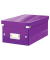 Aufbewahrungsbox Click & Store WOW 6042-00-62 mit Deckel, für DVDs, außen 352x206x147mm, Karton violett metallic