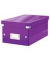 Aufbewahrungsbox Click & Store WOW 6042-00-62 mit Deckel, für DVDs, außen 352x206x147mm, Karton violett metallic