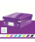 Aufbewahrungsbox Click & Store WOW 6057-00-62, 4,5 Liter mit Deckel, für A5, außen 285x220x100mm, Karton violett metallic