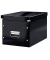 Aufbewahrungsbox Click & Store WOW Cube 6108-00-95, 30 Liter, mit Deckel, au&szlig;en 360x320x310mm, Karton schwarz
