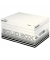 Archivbox Solid 6117-00-01, A4, wei&szlig;/schwarz, innen 34,8x24,5x18,2cm (TxBxH), 100% Wellpappe (RC), 100% recycelbar