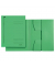 Einschlagmappe 3 Klappen Folio grün 300g RC-Karton Juris