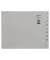 Kartonregister 1354-00-85, A bis Z, A4 halbe H&ouml;he, 100 g/m&sup2;, graue Taben, 200 x 10-teilig