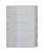 Kunststoffregister 1283-00-00, 1 bis 5, A4+, 120µm, graue Taben, 5-teilig